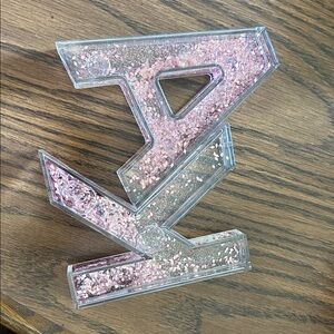 Pink Glitter Letter Decor